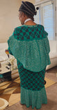 Donna Vinci Knit 13395 green knit dress