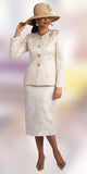 Lily & Taylor 4805 gold skirt suit