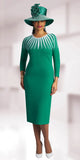 Lily & Taylor 788 emerald green dress