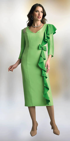 Lily & Taylro 3943 emerald dress