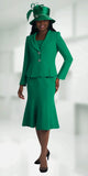Lily & Taylor 2834 emerald skirt suit