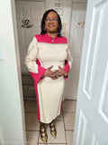 Donna Vinci Knit 13450 tan dress