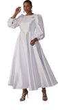Tally Taylor 4820 white puff sleeve dress