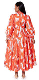 Tally Taylor 41038 orange dress
