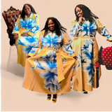 Dresses by Nubiano 100941 yellow maxi dress