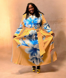 Dresses by Nubiano 100941 yellow maxi dress