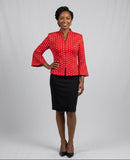 Red JSS Knit Jacket 9248