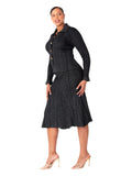 Kayla 51002 black skirt suit