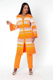 Kayla 51013 orange pant suit