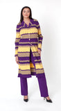 Kayla 51014 purple knit pant suit