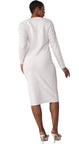 Kayla 5320 white skirt suit