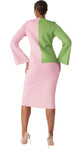 Kayla 5322 pink skirt suit