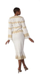 Kayla 5323 ivory skirt suit