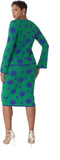 Kayla 5343 emerald green skirt suit