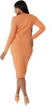 Kayla 5344 orange skirt suit