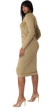 Kayla 5348 olive skirt suit