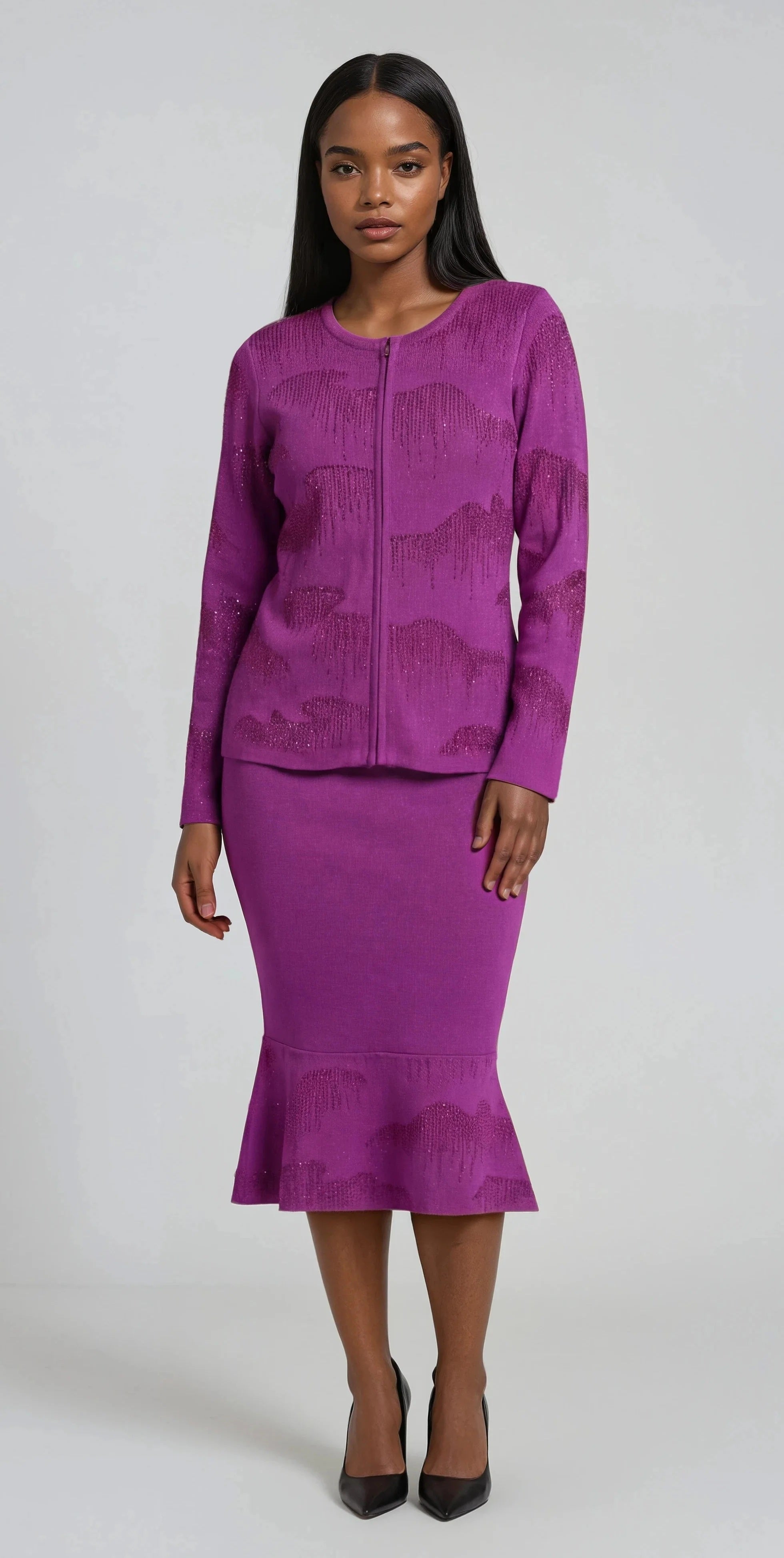 glitter knit midi dress She's Got That Sparkle Glitter Knit Midi Dress main image 0