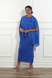 Luxe Moda 462 royal blue jacket dress