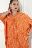 Luxe Moda 463 orange maxi dress