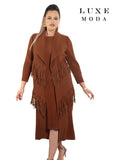Luxe Moda 466 cinnamon jacket dress