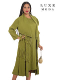 Luxe Moda 466 green jacket dress