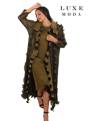 Luxe Moda 468 Gold jacket Dress