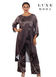 Luxe Moda 470 brown pant suit
