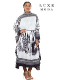 Luxe Moda 472 white oversize dress