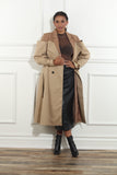 Luxe Moda 476 khaki Trench coat