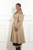 Luxe Moda 476 khaki Trench coat