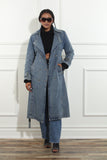 Luxe Moda 486 denim trench coat
