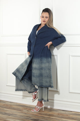 Luxe Moda 487 denim Pant suit