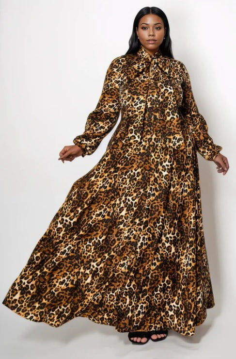 Leopard Print Maxi Dress – Diva's Den Fashion, LLC