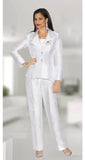 Lily & Taylor 2667 white pant suit