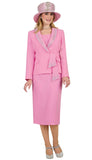 Lily & Taylor 4303 pink skirt suit