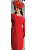 Lily & Taylor 4385 red dress