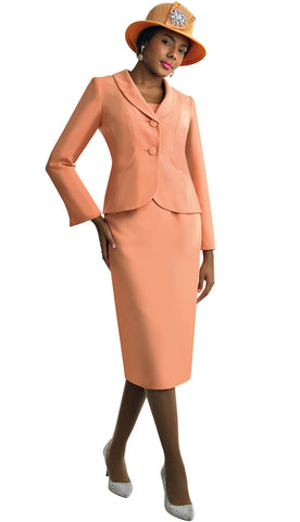 Lily & Taylor 4529 mango skirt suit