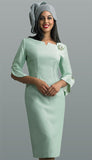 Lily and Taylor 4606 Mint green dress