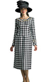 Lily & Taylor 4712 houndstooth dress