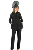 Lily & Taylor 4781 black pant suit