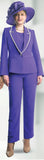 Lily & Taylor 4785 purple pant suit