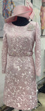 Lily & Taylor 4804 pink dress