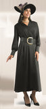 Lily & Taylor 5077 black maxi dress