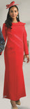 Lily and Taylor 5079 red maxi dress