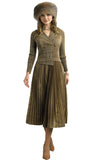 Lily and Taylor 5091 mocha maxi dress