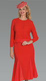 Lily & Taylor 5206 orange skirt suit