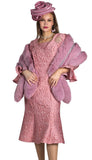 Lily & Taylor 5218 mauve pink dress