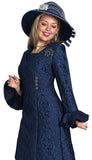 Lily & Taylor 5218 navy blue dress