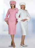 Lily & Taylor 5224 boucle midi dress