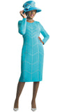 Lily & Taylor 602 turquoise dress